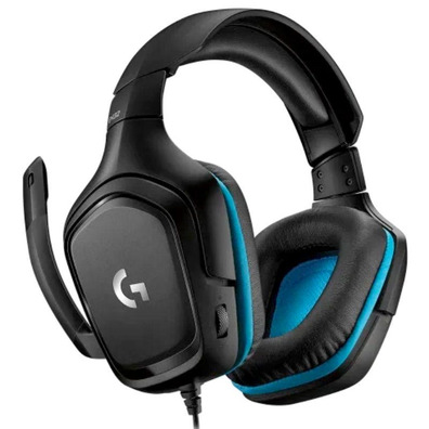 Auriculares Logitech G432 7.1 com Micrófono USB/Jack 3.5 Preto