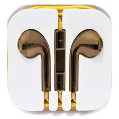Auriculares Mãos Livres para iPhone Champagne Gold
