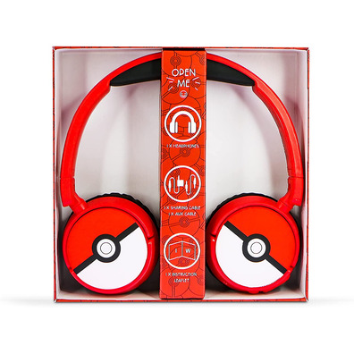 Auriculares OTL Wireless Bluetooth Headphone Pokemon poke Ball