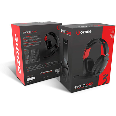 Auriculares Ozônio Ekho X40 Negro PC/PS4/Xbox / Switch