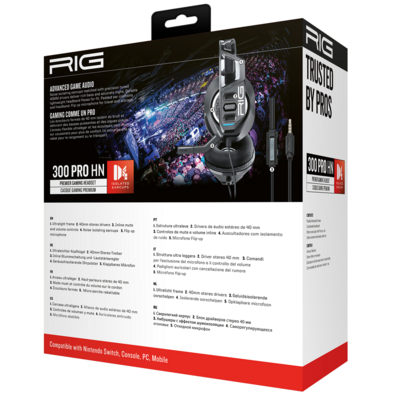 Auriculares RIG Premier Gaming 300 Pro HS Black Switch