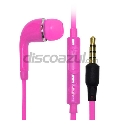 Fones com microfone Samsung Galaxy S4 Rosa