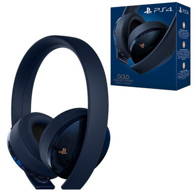 FONE DE OUVIDO SEM FIO SONY PS4 GOLD/BLUE NAVY