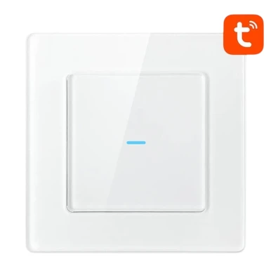 Interruptor Táctil Inteligente Avatto N-TS10-W1 1 Botão WiFi Branco