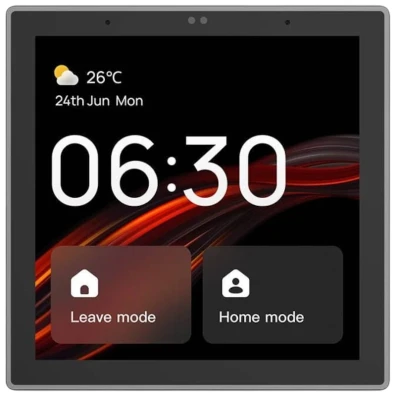 Painel de controle inteligente Avatto T6E S Zigbee/Bluetooth Tuya Negro