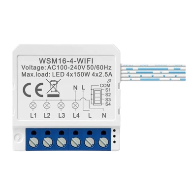 Switch Inteligente WiFi Avatto WSM16-W4 Branco