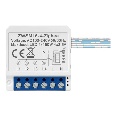 Switch ZigBee Avatto ZWSM16-W4 Branco Inteligente
