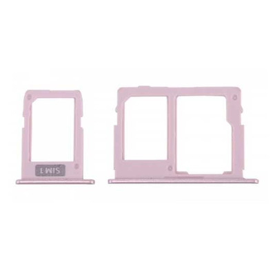 Cartão (Dual SIM) / MicroSD Samsung Galaxy J3/J5 /J7 (2017) Rosa