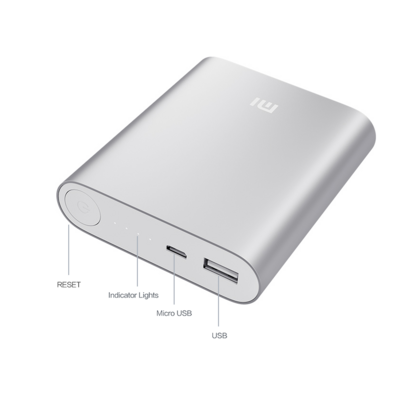 Baterista externa xiaomi 10400 mAh silver