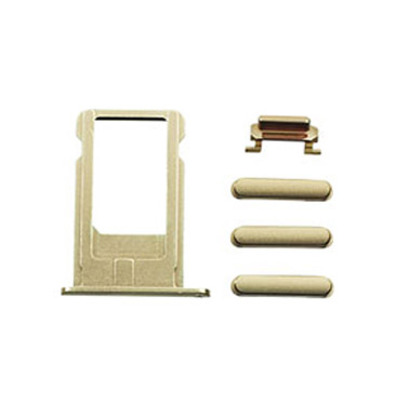 Botões externos +  Porta SIM iPhone 7 Plus Oro