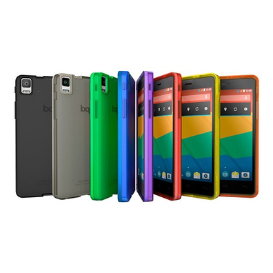 Carcaça bq Aquaris E4.5 Gummie Cover Preto / verde