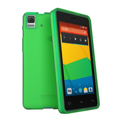 Carcaça bq Aquaris E5 Gummie Cover Amarelo