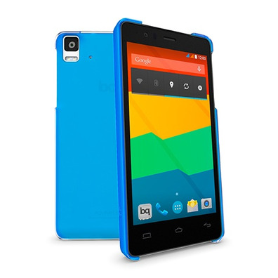 Carcaça bq Aquaris E5 Cristal Case Amarelo
