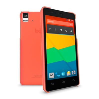 Carcaça bq Aquaris E5 Cristal Case Amarelo