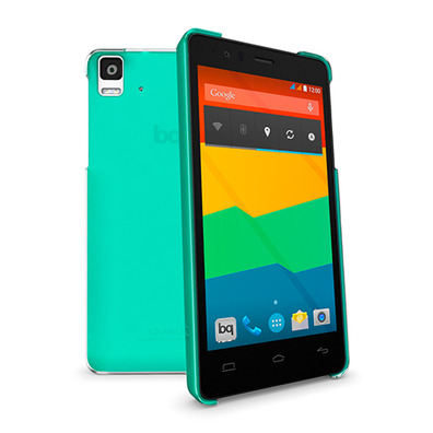 Carcaça bq Aquaris E5 Cristal Case Amarelo