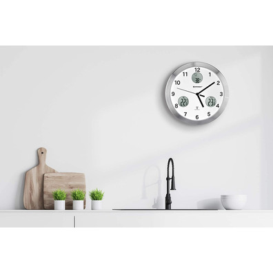 Bresser Reloj de Pared MyTime IO 30cm Blanco