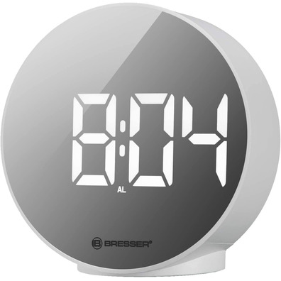 Bresser Reloj Despertador Mytime Eco FXR Blanco