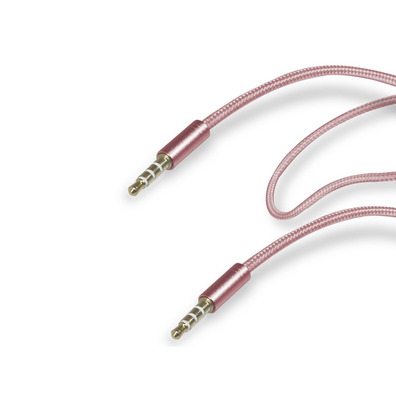 Cabo audio stereo 3.5 mm Rosa metálica SBS