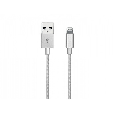 Dados Apple Lightning e cabo de carregamento - Gold Collection Prata