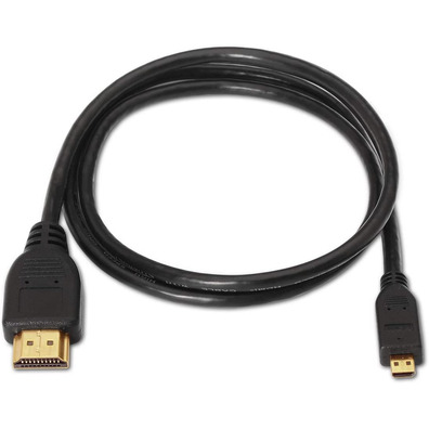 Cabo Micro HDMI (D) M a HDMI (A) M Aisens 1,8M Negro