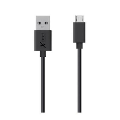 Cabo plano Micro USB X-One Preto