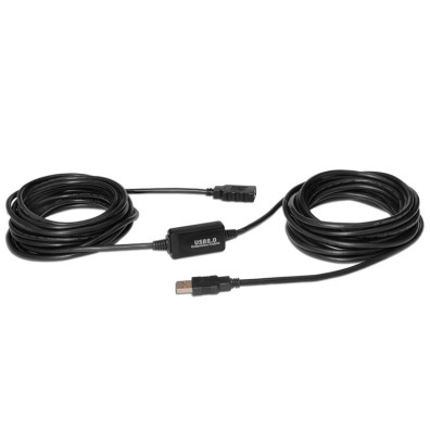 Cabo de Extensão USB 2.0 Preto 10m - Nanocable