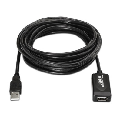 Cabo Extensão USB 5M Tipo A/M-A/H 2.0 Preto - Nanocable