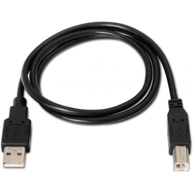 Cabo USB Impresora Aisens A101-0005 USB (M) a USB (M) 1m Negro