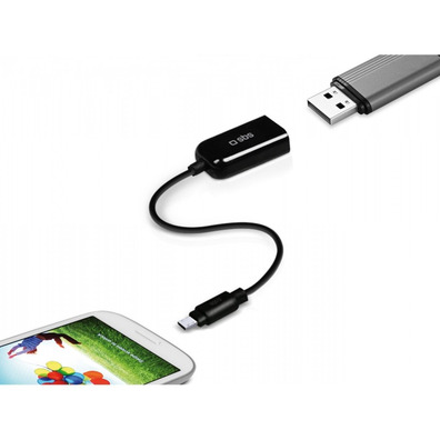 Cabo USB OTG para Smartphone e Tablet SBS