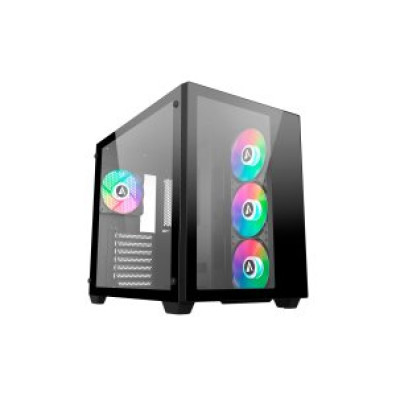 CAIXA ATX ABYSM DANUBE SAVA 285 BLACK USB-C 1x3.5" 2x2.5" GPU MAX 410mm