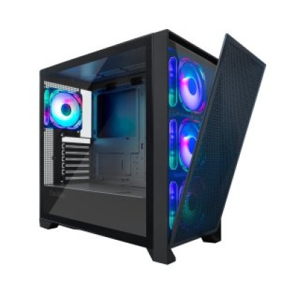 CAIXA ATX COOLBOX GE2000 NEGRO DUALVIEW GPU MAX. 395mm 2x3.5 1x2.5