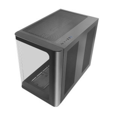 CAIXA GAMING MARS MCFUSION CRISTAL CURVADO SEMITORRE ATX NEGRO 445mm GPU 2x3.5 3x2.5