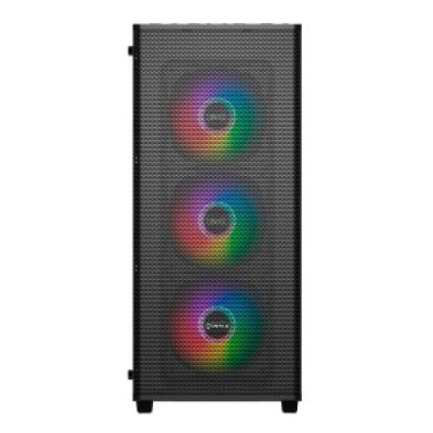 CAIXA ATX UNYKAch MIR100 NEGRO COM PANEL DE CRISTAL TEMPLADO