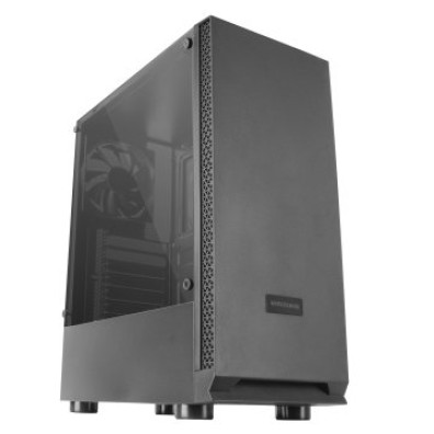 CAIXA ATX SEMITORRE MARS GAMING MCN2 COLOR GRAFITO FRONTAL LISO VENTANA LATERAL COMPLETA SEM FUENTE D