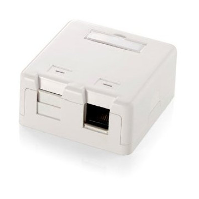 CAIXA DE SUPERFICIE EQUIP KEYSTONE PARA 2 ROSETAS - Equip RJ45 Conectores
