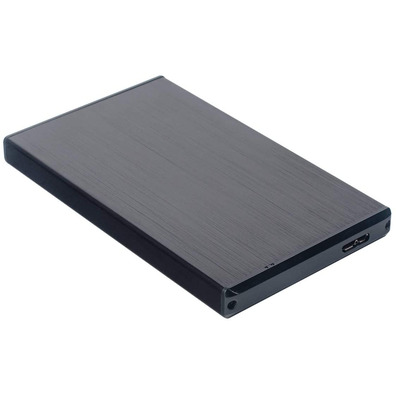 Caja década 2,5 '' USB meia sata AISENS Aluminio Negro