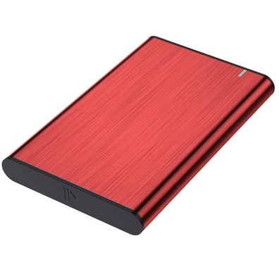 Caja Exterior 2,5 '' USB Tubo SATA Aisens Aluminio Negro ASE-2525RED