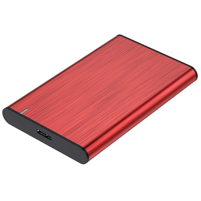 Caja Exterior 2,5 '' USB Tubo SATA Aisens Aluminio Negro ASE-2525RED