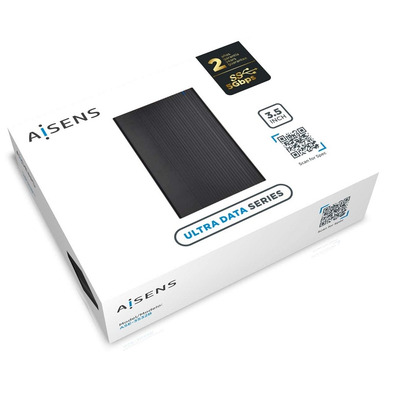 Caja Exterior 3,5 '' USB Tubo SATA Aisens Aluminio Negro ASE-3532B