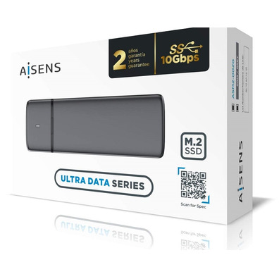 Caja Tapete SSD M.2 SATA USB AISENS Gris ASM2-002G