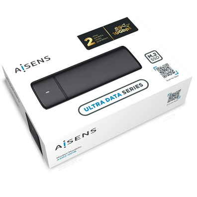 Caja Tapete SSD M.2 SATA USB Preto AISENS Negro ASM2-001B