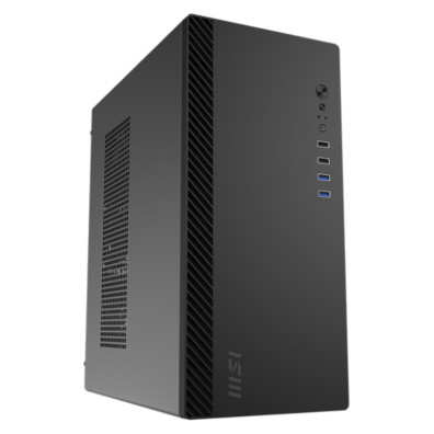 Msi Pro Shield M100p Micro-atx Caixa Mid Tower Para Pc De Escritório Com Ventilador De 80mm Preinstalad