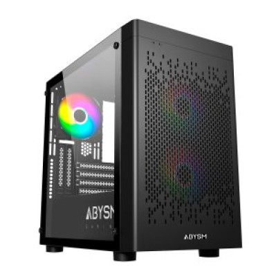 CAIXA MICROATX GAMING ABYSM DANUBE INVA MX202 GPU 330mm 2x2.5 CRISTAL TEMPLADO