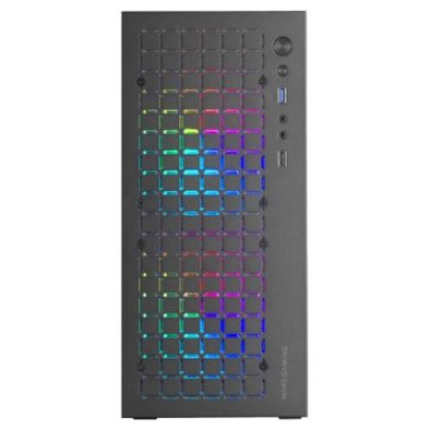CAIXA GAMING MICROATX MARS GAMING MC-CORE BLACK METAL-MESH COM 2 VENTILADORES FRGB 120mm