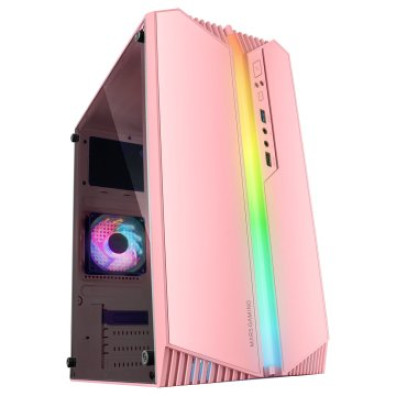 CARTONAGEM MARS GAMING MC-S1 MICROATX GAMING ROSA ARGB COM VENTILADOR TRASERO FRGB E VENTANA LATERAL