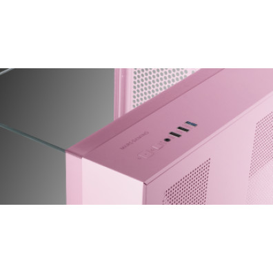 CAIXA GAMING MARS GAMING MCVISIONMP MICROATX CRISTAL TEMPLADO TRIPLE GPU 330mm 1x3.5 1x2.5 ROSA