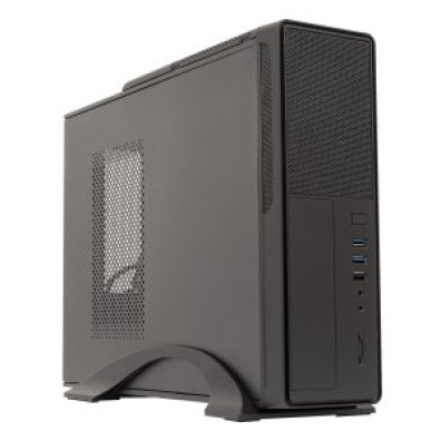CAIXA MICROATX SLIM UNYKA MATX UK2010 COLOR NEGRO | POSICIONAIMENTO HORIZONTAL O VERTICAL CON FUENTE