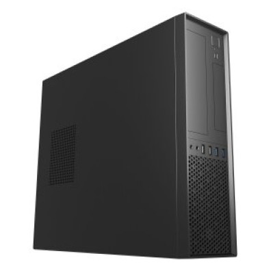 Caixa MicroATX Slim UNYKA UK 3001 Black | Horizontal ou Vertical | Fonte TFX Soportada