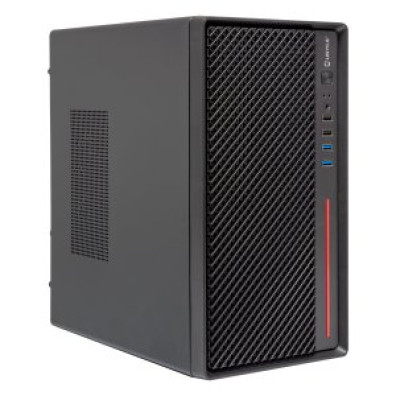 Micro ATX UNYKAch - Caixa Numen 300 Pro para sobremesa e/ou vertical, cor preta com fonte de alimentação S.Fonte - 2USB 3.0 + 2USB 2.0