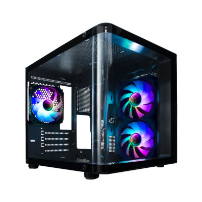 CAIXA PC GAMING GM VISION COOLBOX COMPATIBLE COM PLACAS MATX E MINI ITX